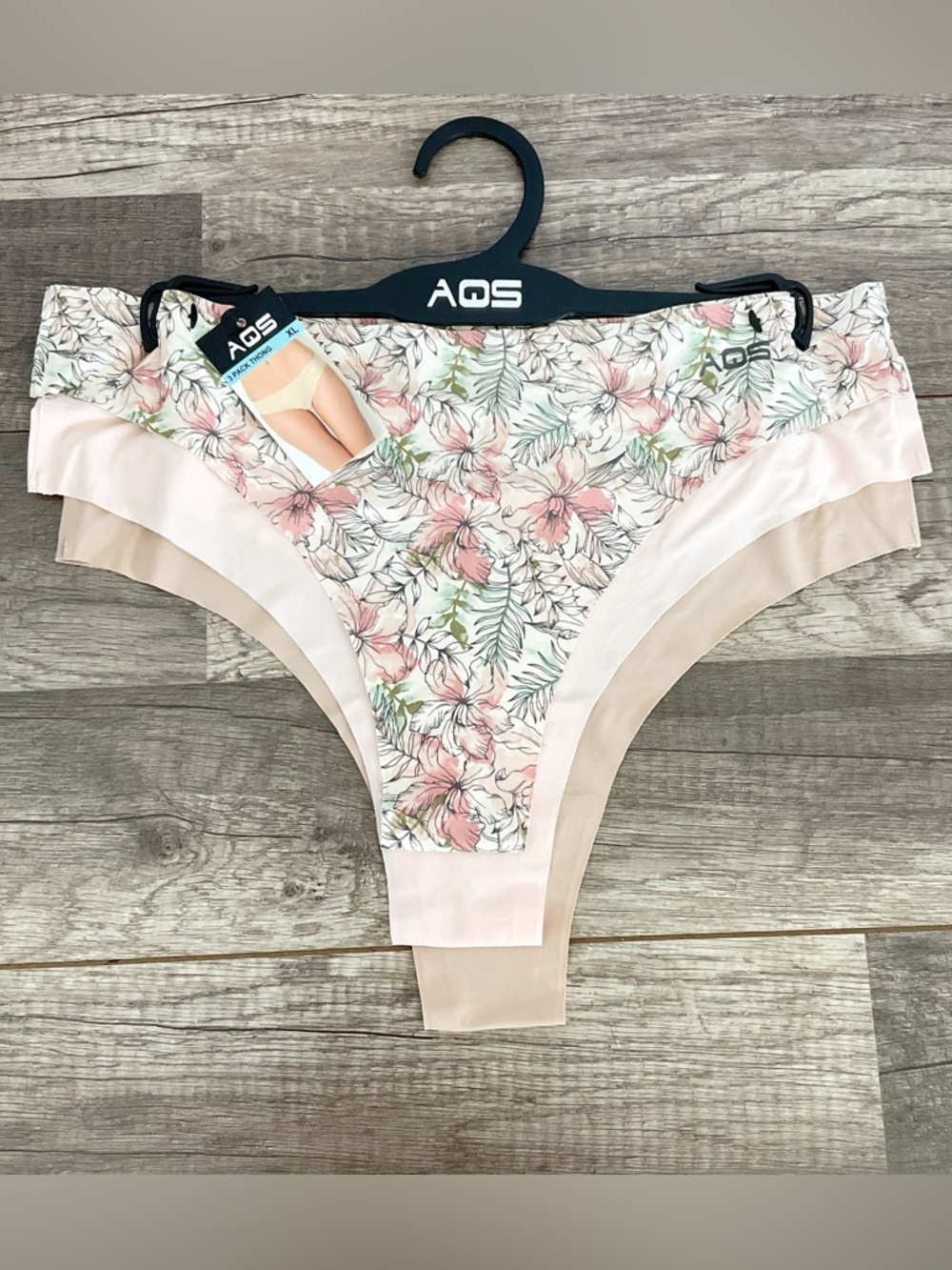 New AQS Thong Panties 3 Pack Size XL